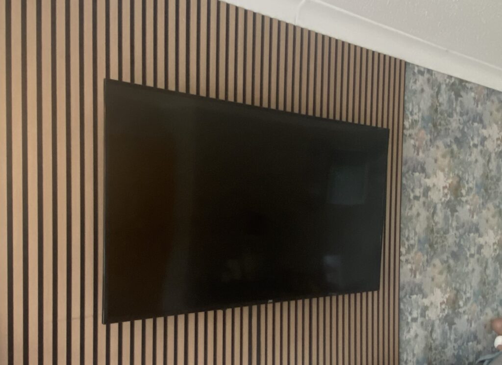 "TV wall mounting completed by DPL Property Services"