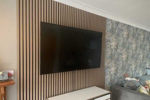 "TV wall mounting completed by DPL Property Services"