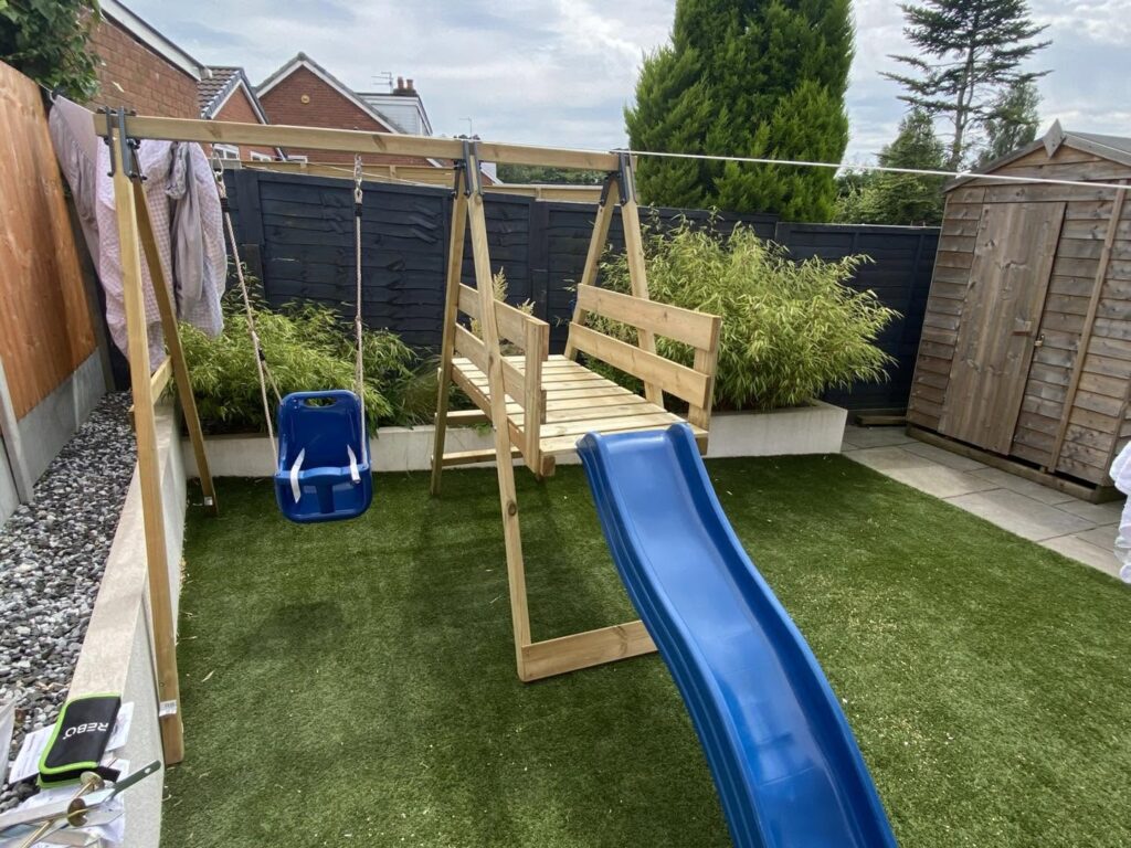 Outdoor Swing and Slide Assembly in Chorley